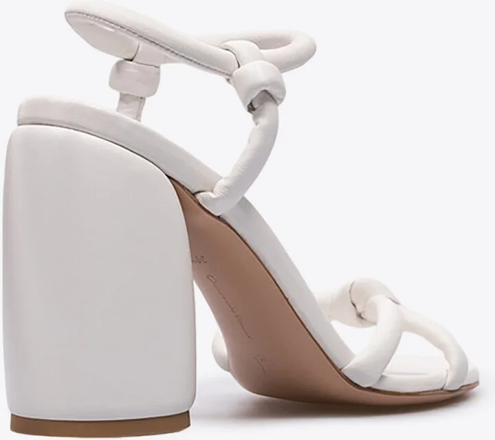 105 Knot-Detailed Leather Sandals - Image 2