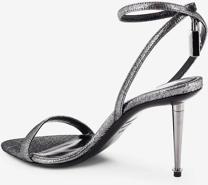 105 Laminated Effect Leather Sandals - Image 2