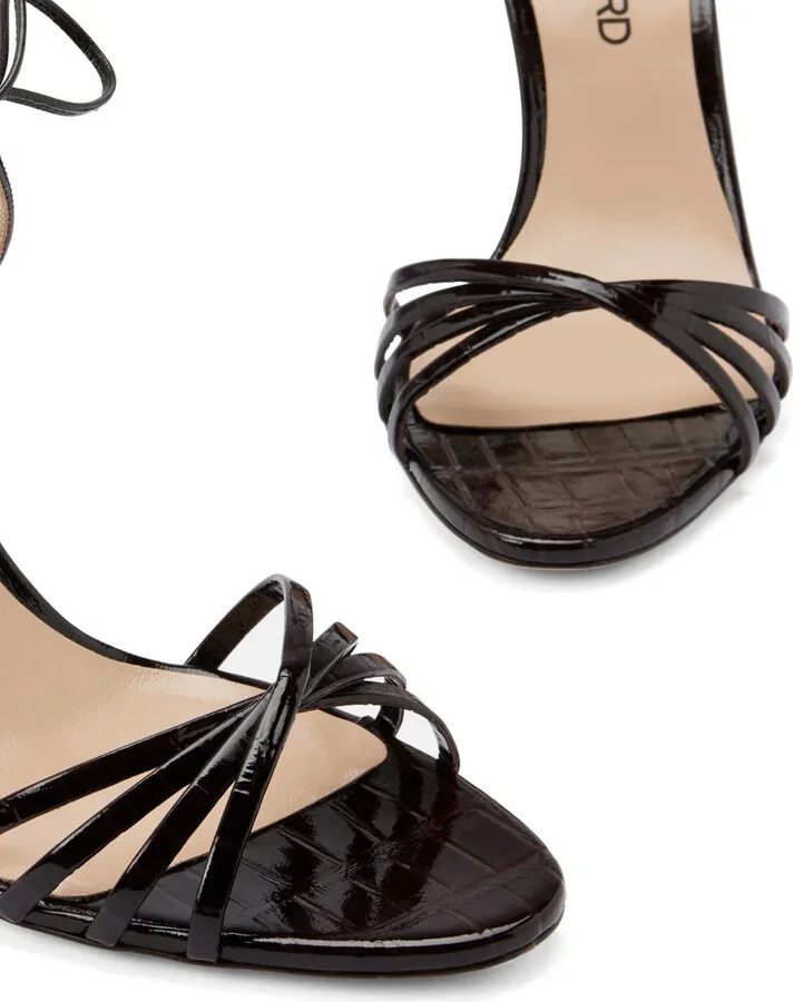 105 Mm Embossed-Crocodile Sandals - Image 4