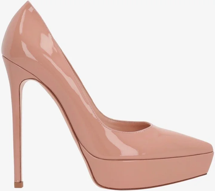 105 Patent Leather Platform Pumps