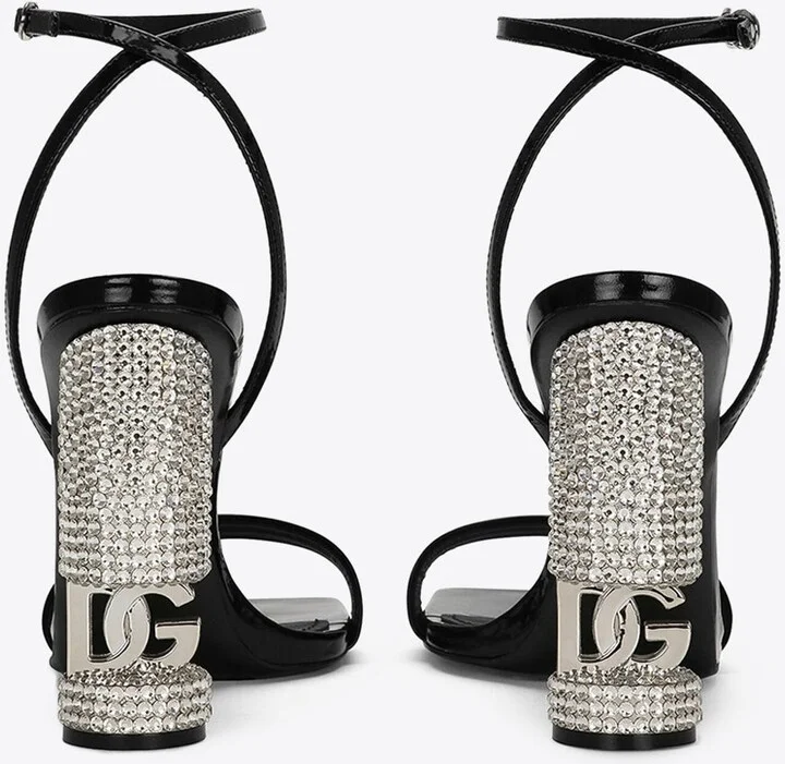 105 Rhinestone Embellished Sandals in Calf Leather - Image 2