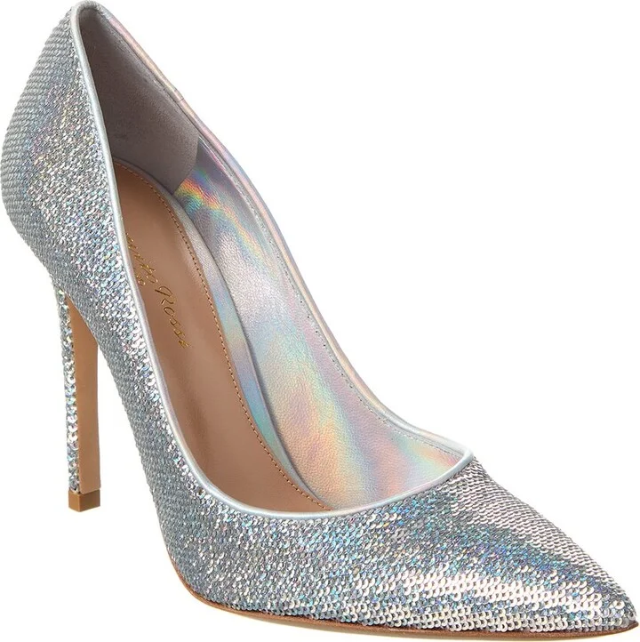 105 Sequin & Leather Pump