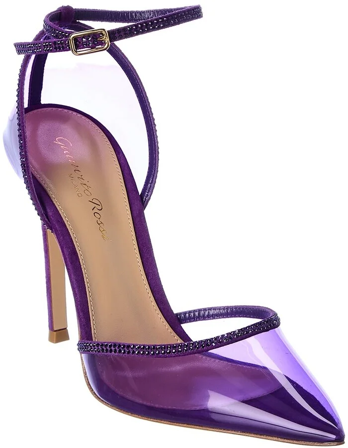 105 Suede-Trim Pump