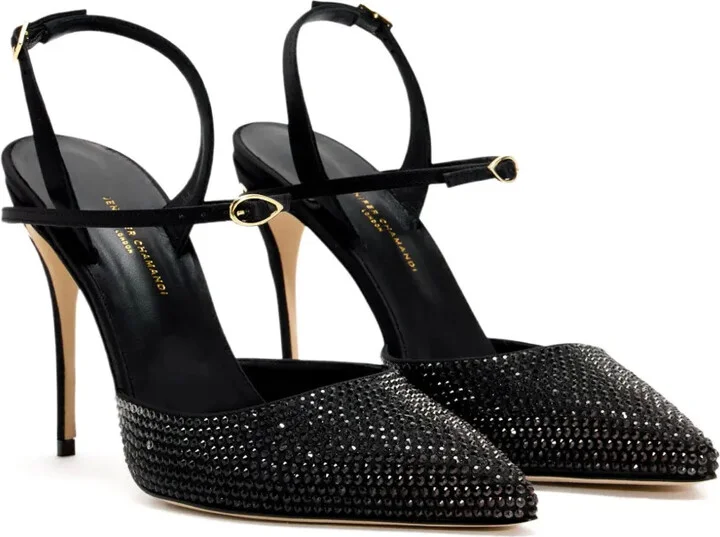 105 Vittorio crystal-embellished slingback pumps - Image 2