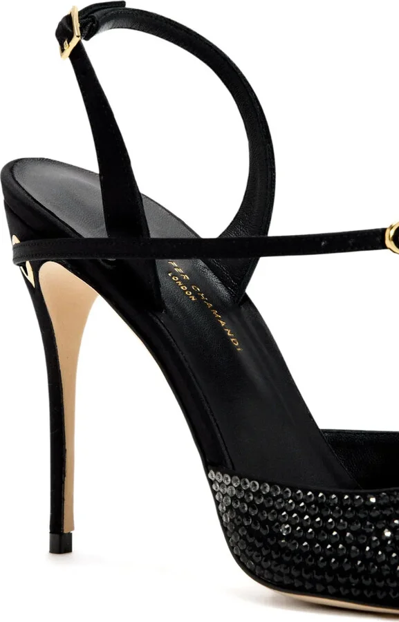 105 Vittorio crystal-embellished slingback pumps - Image 4
