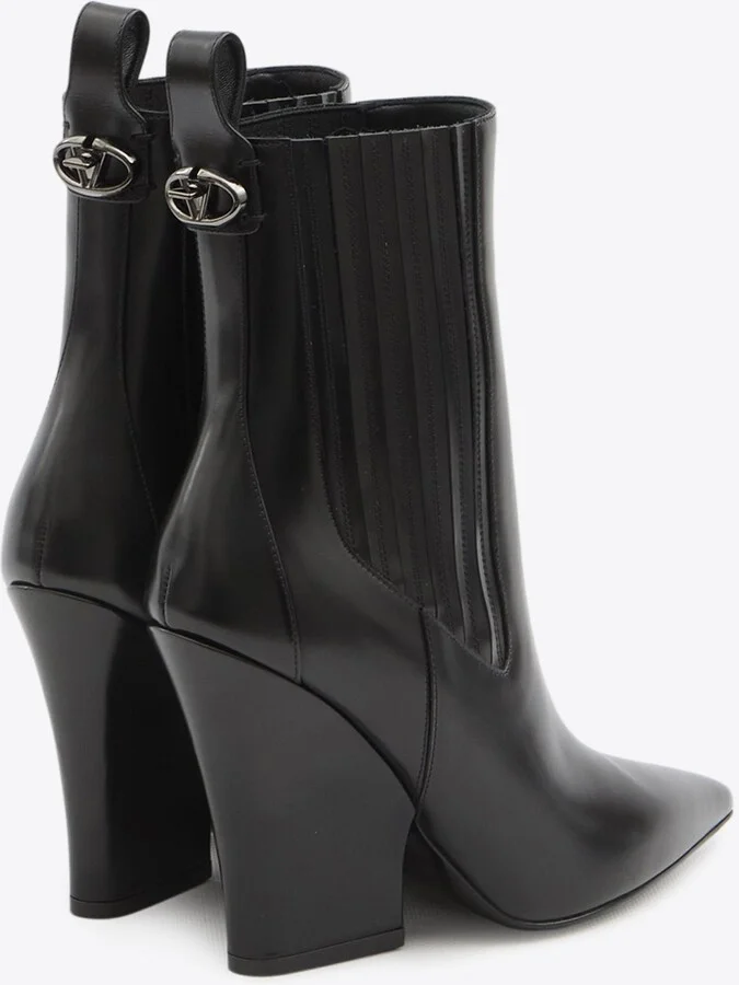 105 VLogo Lockette Leather Booties - Image 2