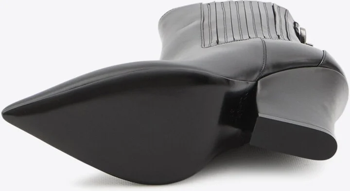 105 VLogo Lockette Leather Booties - Image 3