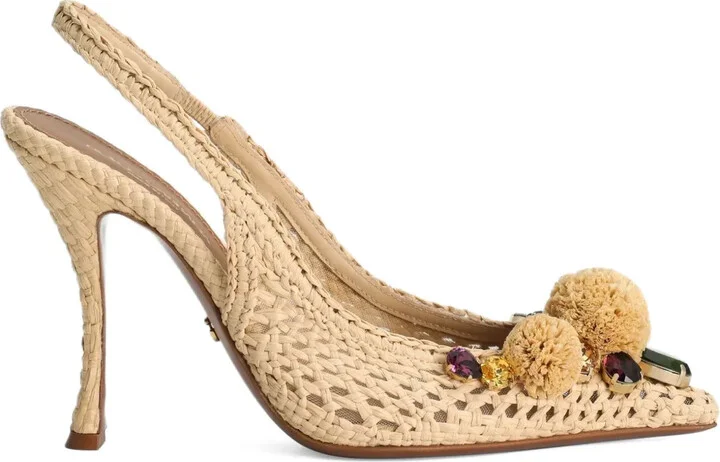 105m Pompom-Detail Pumps
