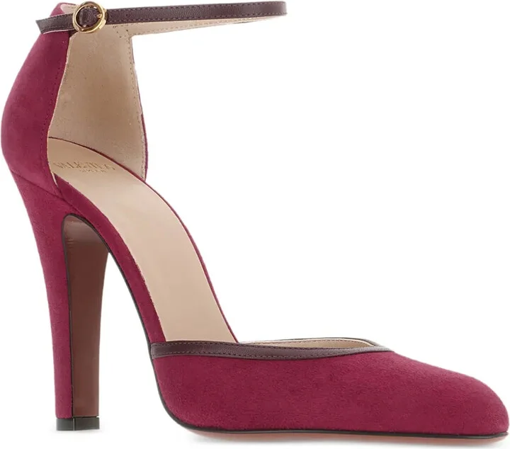 105mm Ankle-Strap Suede Pumps - Image 2