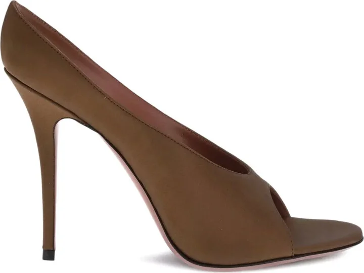105mm Anok satin peep-toe sandals