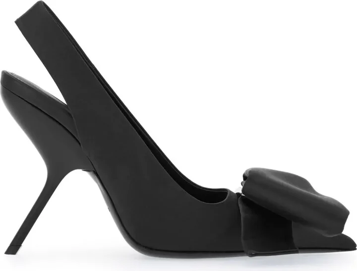 105mm Bow Slingback Pumps