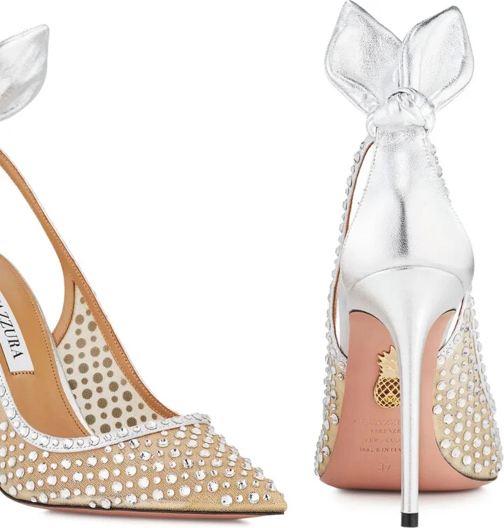 105mm Bow Tie Crystal pumps - Image 4