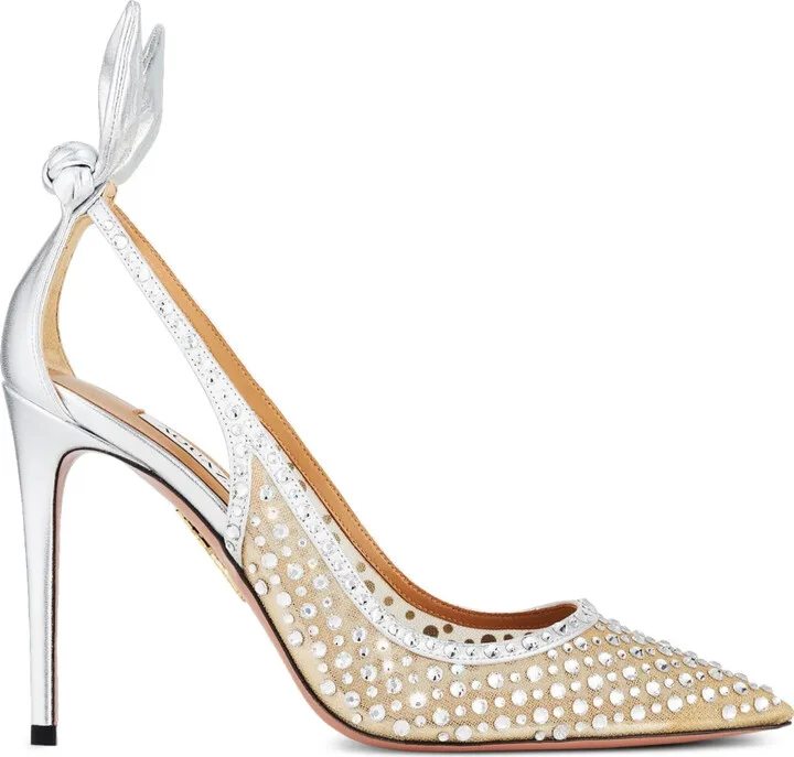 105mm Bow Tie Crystal pumps