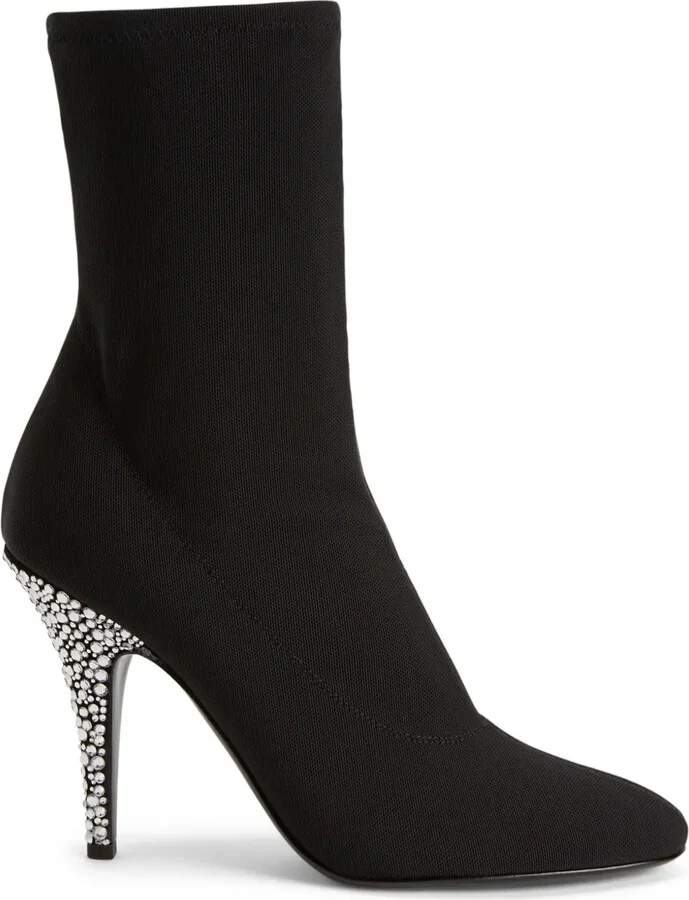 105mm Calixtee rhinestone-embellished boots