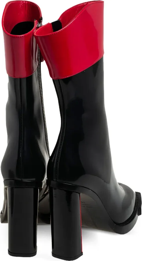 105mm Colour-Block Ankle Boots - Image 3