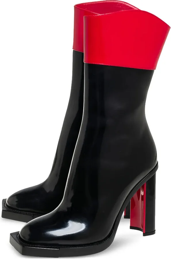 105mm Colour-Block Ankle Boots - Image 4