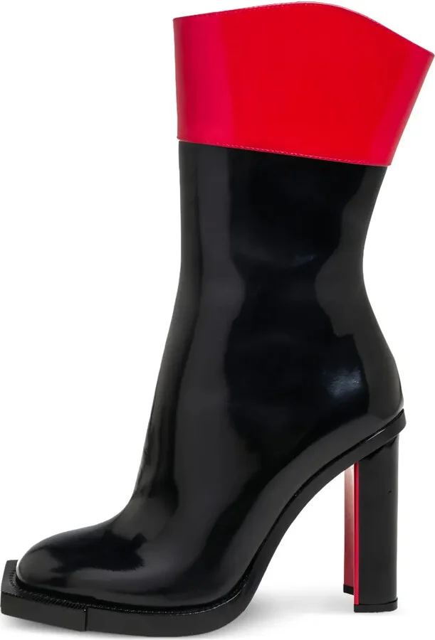 105mm Colour-Block Ankle Boots