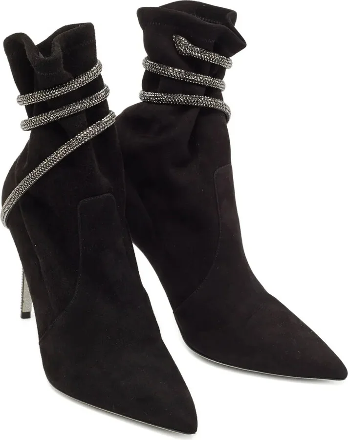 105mm Crystal-Embellished Boots - Image 2