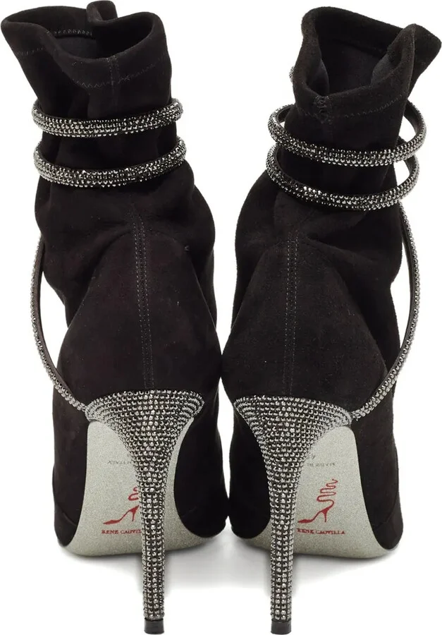 105mm Crystal-Embellished Boots - Image 3