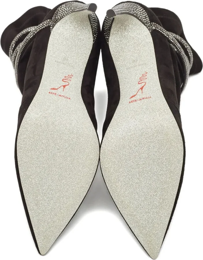 105mm Crystal-Embellished Boots - Image 4