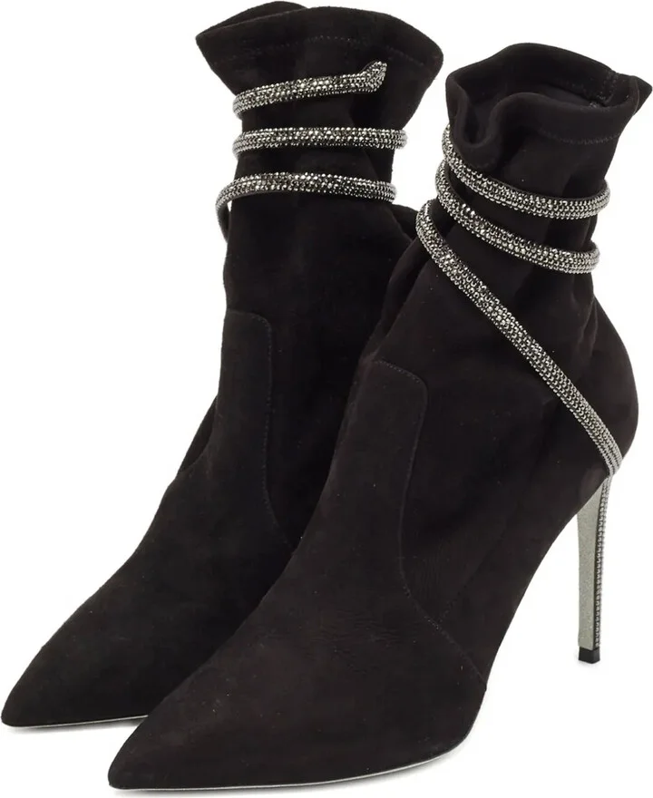 105mm Crystal-Embellished Boots