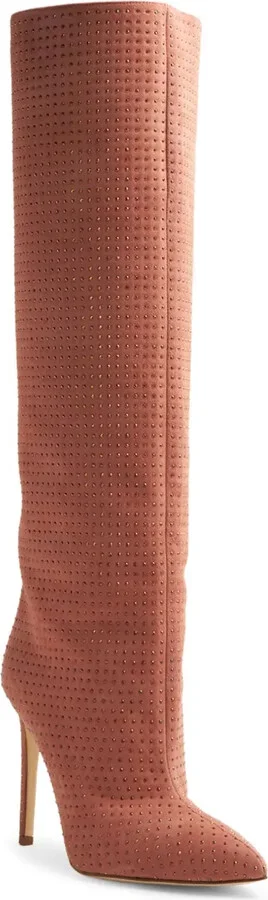 105mm Crystal-Embellished Leather Boots - Image 2