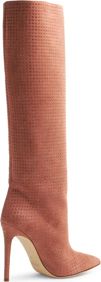 105mm Crystal-Embellished Leather Boots - Image 3