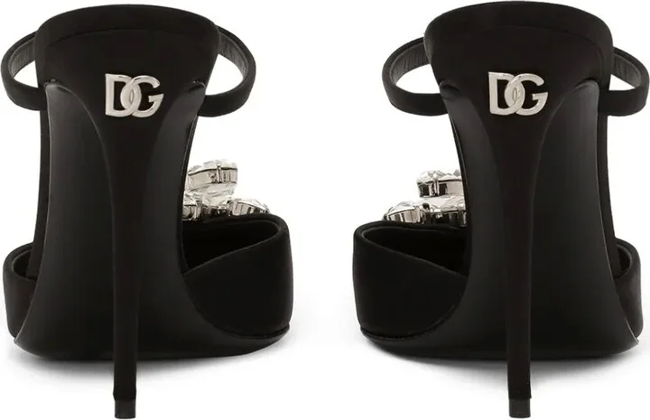 105mm Crystal-Embellished Mules - Image 3