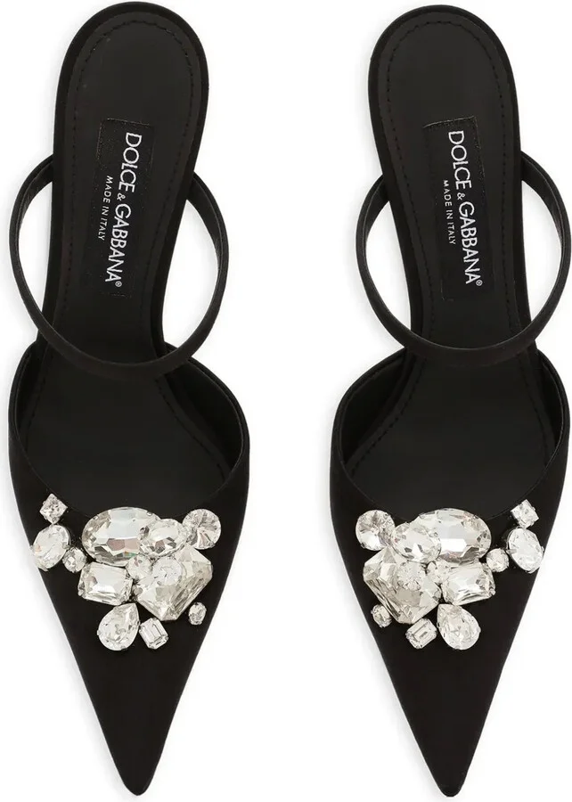 105mm Crystal-Embellished Mules - Image 4