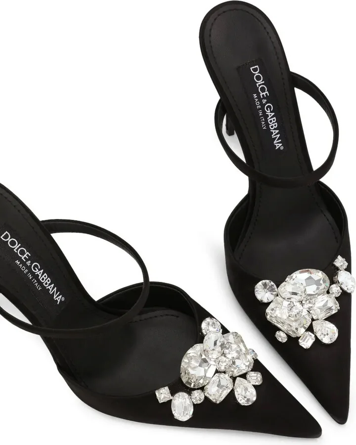 105mm Crystal-Embellished Mules - Image 5