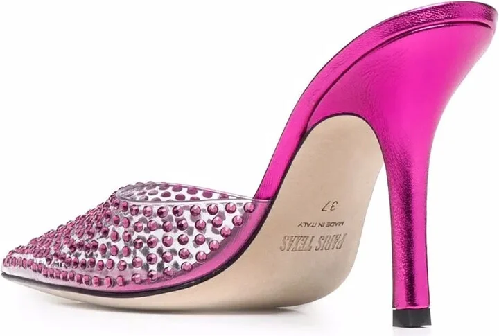 105mm Crystal-Embellished Mules - Image 3
