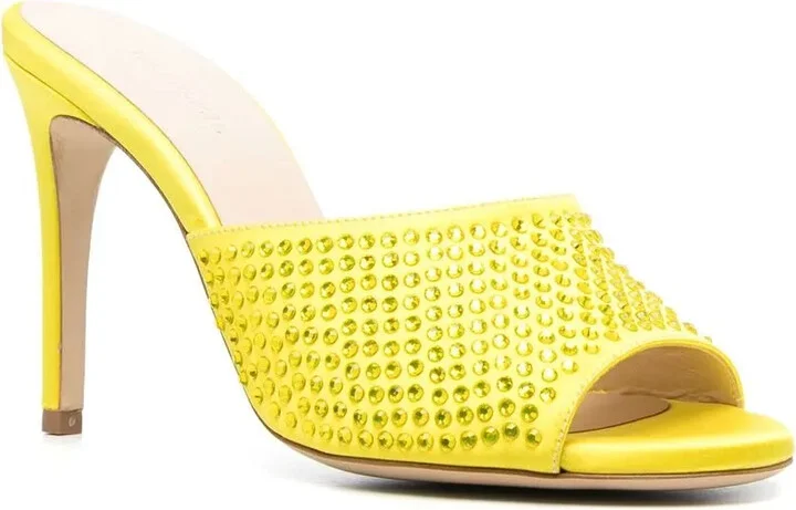 105mm Crystal-Embellished Mules - Image 2