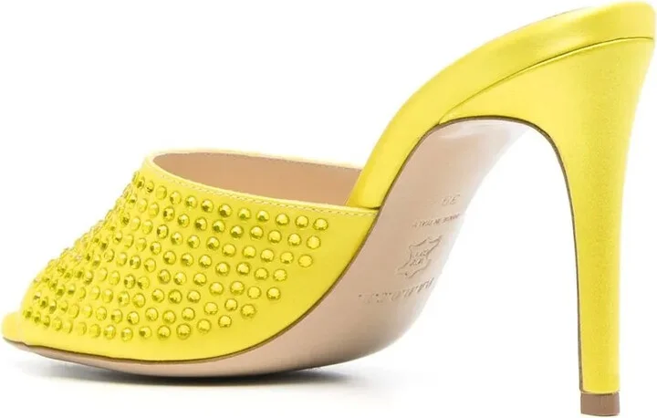 105mm Crystal-Embellished Mules - Image 3