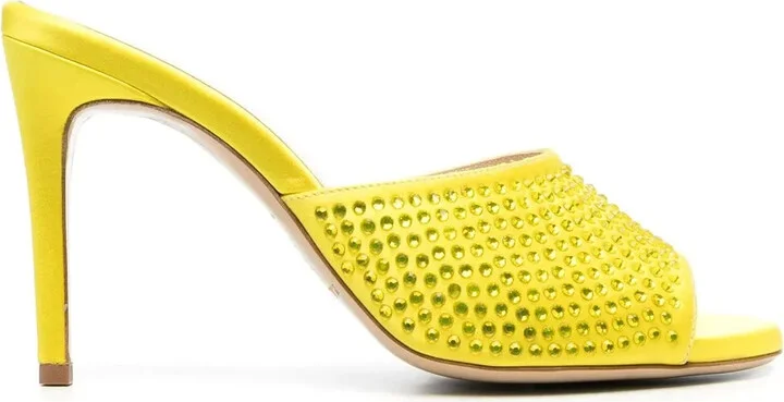 105mm Crystal-Embellished Mules