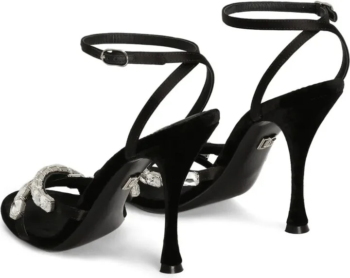 105mm Crystal-Embellished Sandals - Image 3