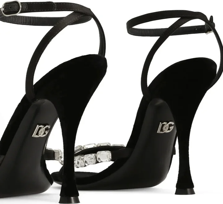105mm Crystal-Embellished Sandals - Image 4