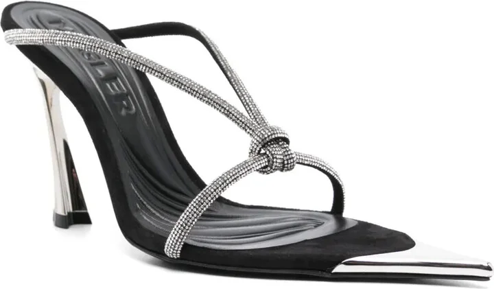 105mm Crystal-Embellished Sandals - Image 2