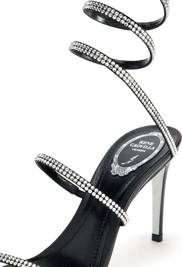 105mm Crystal-Embellished Sandals - Image 2
