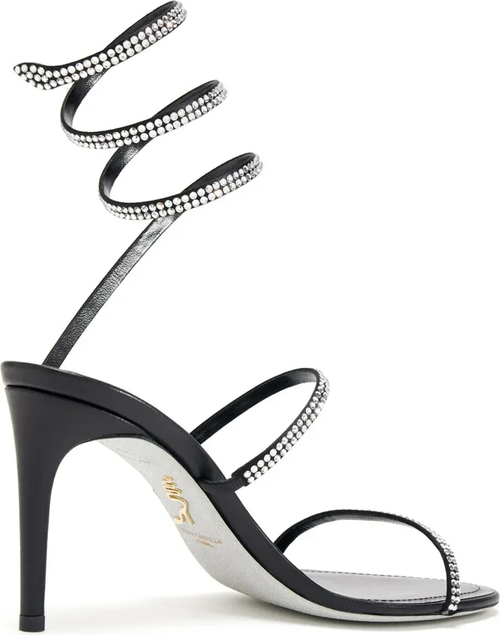 105mm Crystal-Embellished Sandals - Image 3