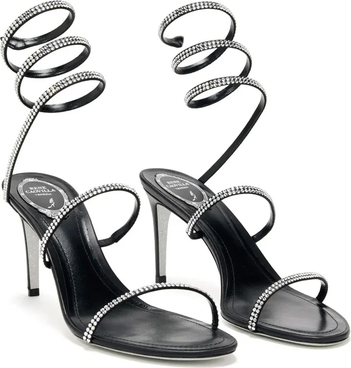 105mm Crystal-Embellished Sandals - Image 4