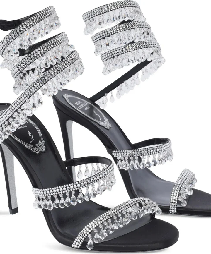 105mm Crystal-Embellished Sandals - Image 2