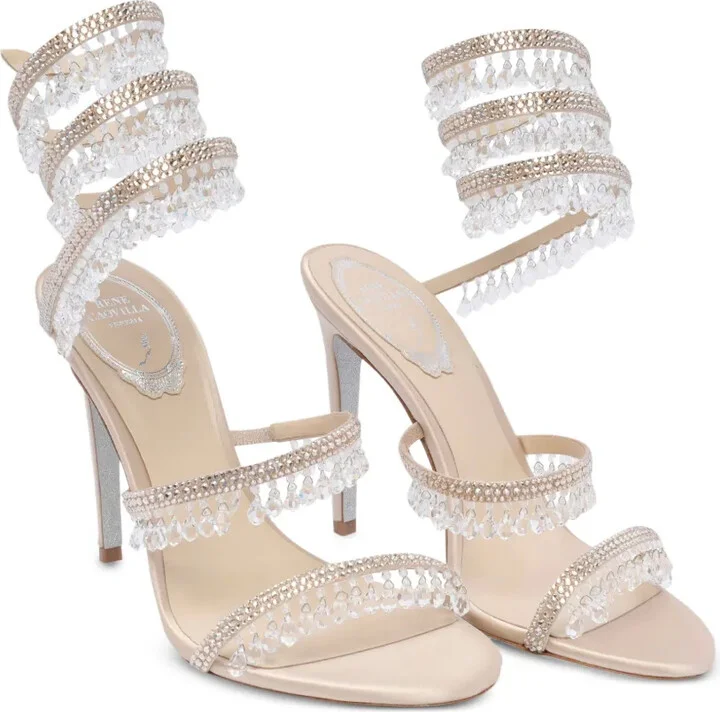 105mm Crystal-Embellished Sandals - Image 2