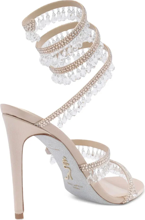 105mm Crystal-Embellished Sandals - Image 3