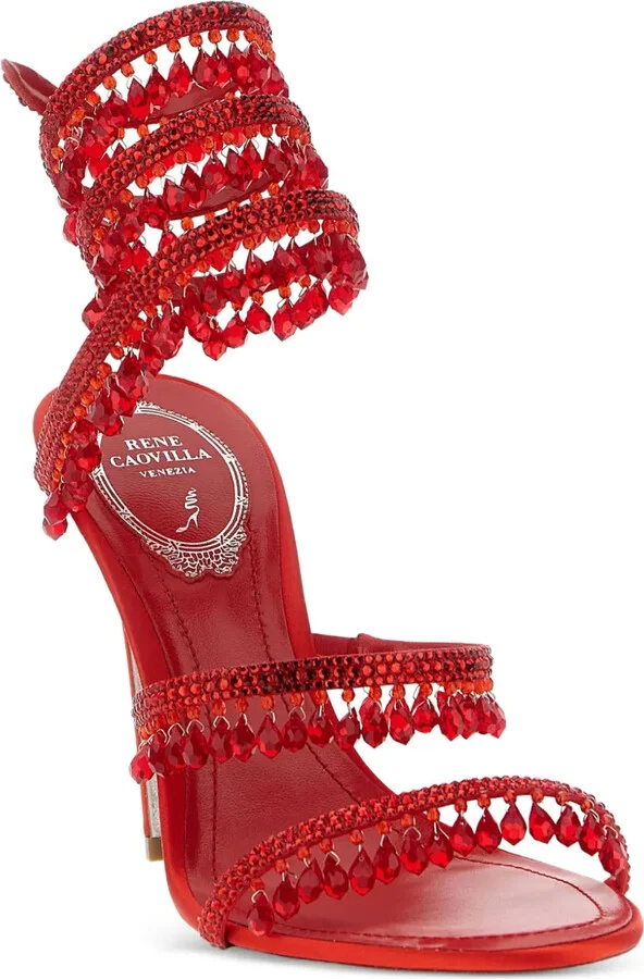 105mm Crystal-Embellished Sandals - Image 2