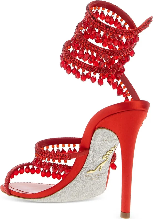 105mm Crystal-Embellished Sandals - Image 3