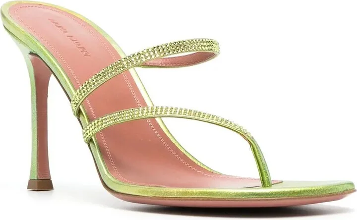 105mm Crystal-Embellished Sandals - Image 2