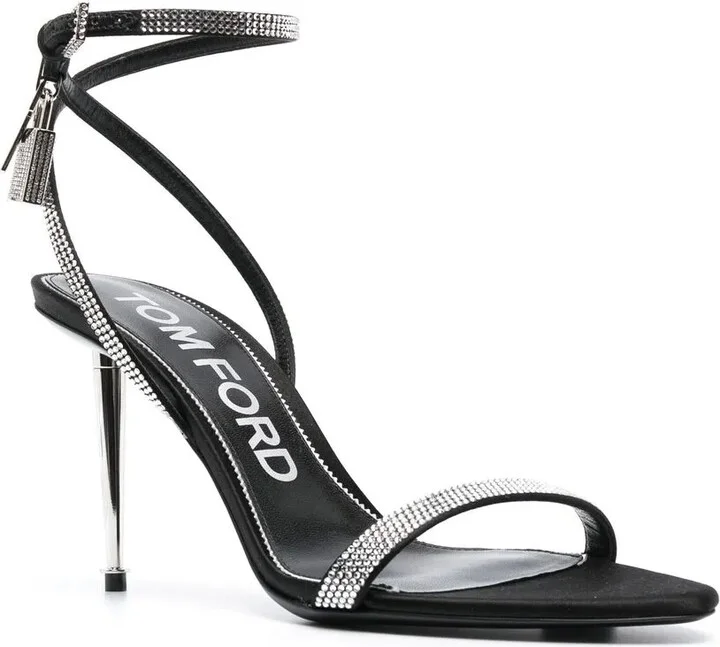 105mm Crystal-Embellished Sandals - Image 2