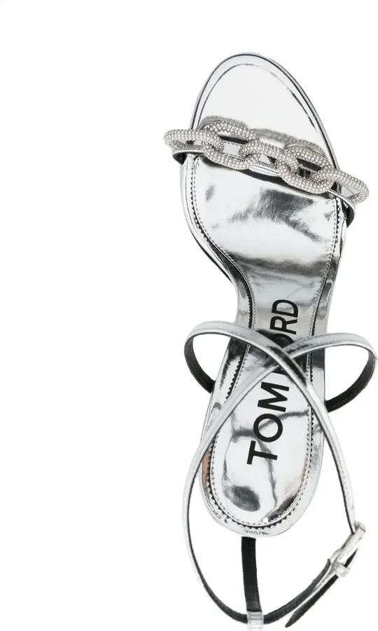 105mm Crystal-Embellished Sandals - Image 4