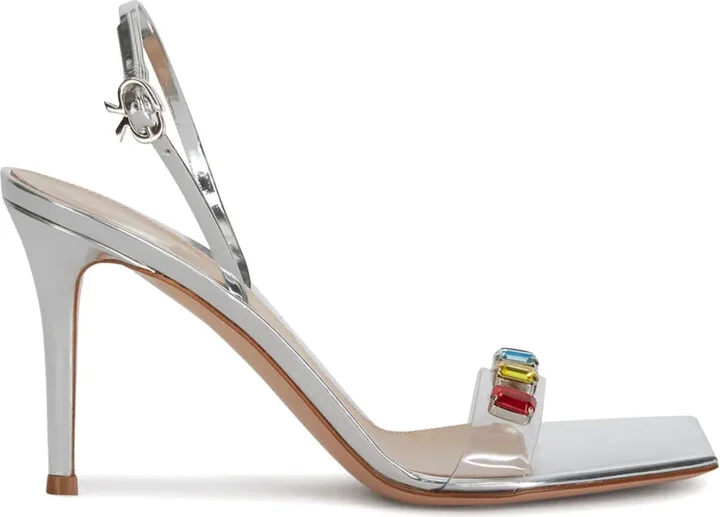 105mm Crystal-Embellished Sandals