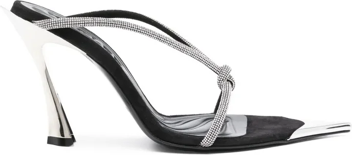 105mm Crystal-Embellished Sandals